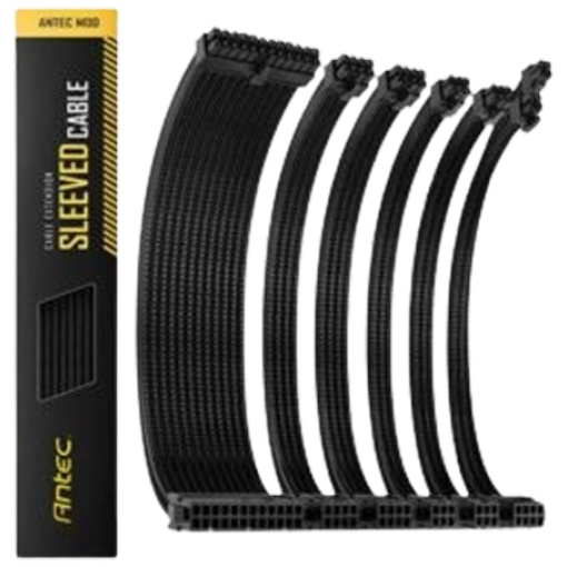 Antec Sleeved Extension PSU Cable Kit V2 Black