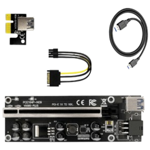 PCIe x1 to x16 Powered Extender Riser