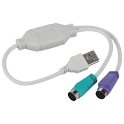 מתאם USB ל 2 - PS2